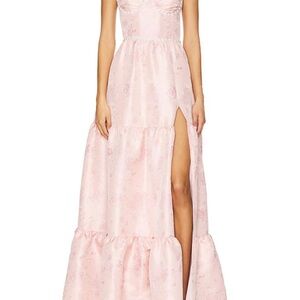 V. Chapman Lucetta Gown in Light Pink Windsor Brocade